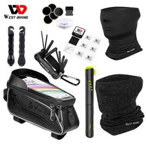 자전거 공구 통 수리 도구 west biking bike tools kit mtb road bike pump bag Bicycle face cover 휴대용 세트, 세트 b