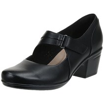 클락스 Clarks 여성용 Emsile Lulin 통굽 구두 블랙
