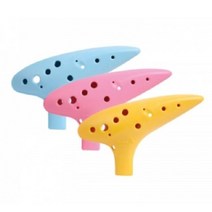 앰프 오카리나 리코더 리듬악기세트 플릇 플룻가방, 옐로우