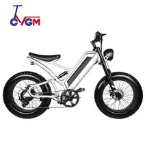 전기 자전거 전동 미니 20인치 리튬 배터리 48V 스노우모빌 알루미늄 산악, 01 White, 한개옵션1