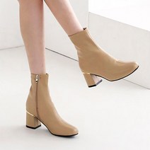 슈레나 여성용 무어 지퍼 앵클부츠