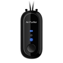 산소발생기 미니 공기 청정기 USB 개인 착용 할 수있는 교수형 목걸이 자동차 산소 바 음이온 저소음 방사, 02 Black