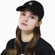 [캘빈클라인 진] [CK ACC] 블랙 CK 엠브로이더리 로고 볼캡 HX0220 001