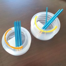 미술 자바라물통x2개 수채화물통 미술용물통 그림물통