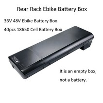 몬스터벌크 전기자전거배터리 Ecobike 프레임 배터리 케이스 36V 48V 후면 랙 빈 상자 40pcs 18650 셀 홀