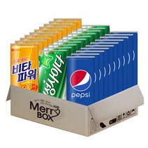 롯데칠성 미니캔세트_사이다10개+펩시콜라10개+비타파워10개, 1세트