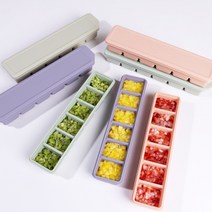 인콕 이중밀폐 이유식큐브 6구, 이유식큐브6구 핑크