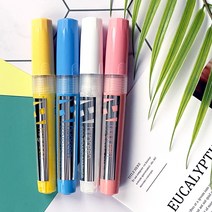 물백묵 생잉크 보드마카 생 마커 펜 블랙보드 유리용, 핑크1P