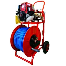 4행정 정품 혼다 엔진 주행식 밀차 분무기 CP750H-5, 6.5mm X 50m