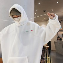 커플 기모 후드티 개구리 프린팅 오버핏 빅사이즈 남녀공용