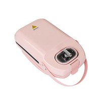 wa-3003aa가정용 미니 붕어빵 기계 다기능 와플기계(샌드위치 와플 플레이트포함), 핑크(샌드위치/와플 판포함)