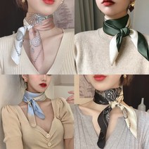 여성 쁘띠 스카프 목도리 머플러 간절기 헤어끈 선물