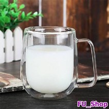 ForU479 롬브스 카페 유리잔 홈카페컵 이중 내열 유리컵 인쇄 에이드잔 빈티지유리컵, 상세페이지 참조