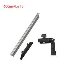 조기대 미터 게이지 알루미늄 프로파일 울타리 트랙 스톱 테이블 톱 라우터 톱 450-800MM 조립 눈금자 목, 03 600mm-Left