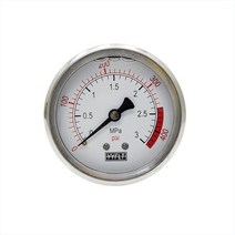 오일충만식 압력계 판넬식 직경60 YN60Z-3.0MPa, 단품