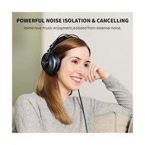 JOYO 스튜디오 헤드폰 기타 휴대폰 믹서 앰프 팟캐스트 DJ 및 키보드 피아노JMH02를 위한 녹음 오버 이어 노이즈 취소용