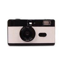 일회용 필름카메라 빈티지 레트로 35mm 재사용 필름 카메라 플래시 포인트 촬영 일회용, Black White_CN | Cam(12exp Col