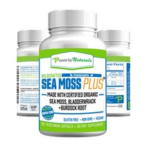 Power By Naturals Sea Moss Plus 파워 바이 네츄럴스 씨 모스 플러스 써플리먼트 60캡슐