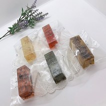 에코비누비 아로마 투명 허브 비누 만들기 재료 키트(5인용)/ 학교 단체 체험재료 세트(사은품-비누거품망/비누상자)
