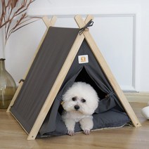 PETide 반려동물 텐트형 쿠션하우스, 회색