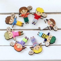 걱정인형 만들기 DIY 수능합격기원 나무공예 수업재료 교구 칠하기, 남자