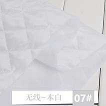 두꺼운 퀼트 인터라이닝 코튼 원단 DIY 수제 겨울 코트 안감 패딩 재킷 150x50cm 린넨코튼원단, 50x150cm, 01 white