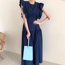 해외직구 롱 원피스 여성 루즈핏 여친룩 데일리룩 여행 봄 여름 연예인 사복 패션 러블리 시선 집중 재벌룩