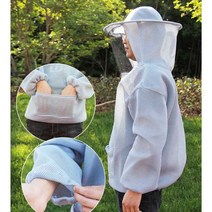 벌옷 상의 방충복 작업복 모자 벌 벌침차단 보호복, (핑크) - 메쉬 방충복