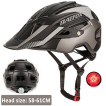 자전거 헬멧 BATFOX-남성용 사이클링 헬멧 MTB 자전거 2023 capacete ciclismo 산악 로드 일체형 mtb, 02 J-8280-Titanium_01 L58-61CM