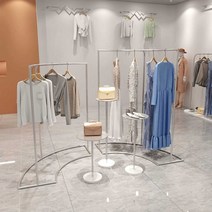 반원형 행거 옷가게 스탠드 매장용 예쁜 철제 심플, 세트