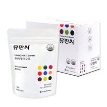 유판씨 멀티 구미 멀티비타민 식물성 사과맛 비타민C 비타민D 젤리 어린이용 선물용 120구미, 1개
