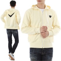 [꼼데가르송] 22FW 블랙하트 와펜 후드 집업 AZ T254 YELLOW