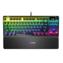 공식 정품 스틸시리즈 기계식 게이밍 키보드 Apex 7 TKL, 없음, 청축