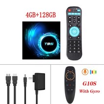 TV수신기 지상파안테나 공중파안테나 공청안테나 T95 안드로이드 박스 블루투스 5.0 2.4g 및 5g 와이파이 3D Voice16g 32 gb 64 gb 4k 쿼드 코어 셋톱, Eu 플러그, 07 4G 128G G10S