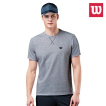 윌슨 반팔티 TRS_1503 GRY 라운드 테니스 배드민턴