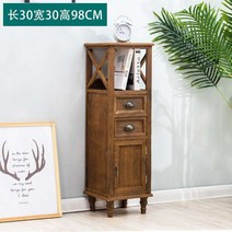 컨트리 인테리어 집게 미국 실목 서랍식 수납장 다층 코너장, C06-30x30빈티지블루 빅사이즈, T01-통