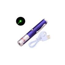 충전용랜턴 미니 레드 포인터 펜 USB 강력한 5MW 650nm 고출력 교육용 빔 라이트, green laser, <5 백만와트