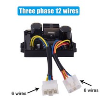 파워 서플라이 가변 미니 용접기 발전기 자동 전압 조정기 안정기 모듈 용접 부품 와이어, 12 wires