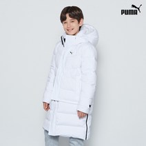 푸마키즈 PUMA 푸마키즈 주니어 롱앤숏 2WAY 다운패딩 화이트
