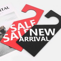백화점 마트 신제품 신상품 행거 사인, NEW ARRIVAL (블랙)