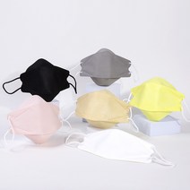 [KF94] 좋은날 마스크 3D 대형 국산 컬러마스크 50매, 블랙