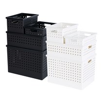 프랑코 큐브바스켓 시리즈 / 바스켓 바구니 소품바스켓 소품바구니 소품정리 다이소바구니 정리함 속옷정리 양말정리, 1호, 블랙