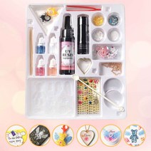 레진공예 레진아트 키트 장난감 세트 파츠 몰드 DIY 재료 부자재 레진그립톡만들기 글리터