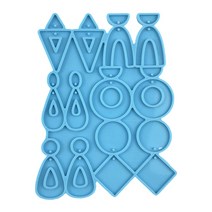 핸드메이드 DIY 귀걸이 실리콘 몰드 귀드롭 댕글러스 UV 크리스탈 수지 에폭시 몰드 DIY 미술 공예 귀 스터드 주물 금형