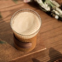 카페 업소용 식기세척기 투명 우드홀더 유리컵 물컵, 이든 (4-2) 내열유리컵 320ml