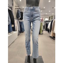 여성청바지 하이라이즈 핏 슬림 스트레이트 데님 팬츠 (J221720-1AA)(1885574)