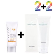 선 썬 크림 자외선 차단제 클렌징 필링 젤 밤 폼 각질, 더e몰1 매직마일드선크림 2개_곤약젤리필링젤 2개