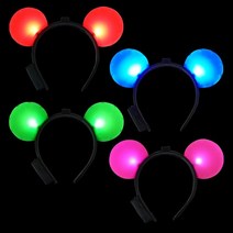 LED 미키마우스 머리띠 야광 용품 소품 도구 파티친구사이, 초록