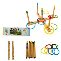 우드 고리 던지기 링 토스 단체 게임 야외 스포츠 놀이 장난감