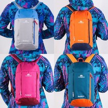 슬림 초경량 등산가방 여행용 트레블 라이딩 아웃도어 백팩 캠핑 소형 배낭 슬림백, 핫핑크